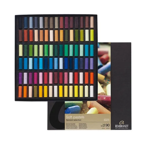 Coffret 90 demi-pastels secs