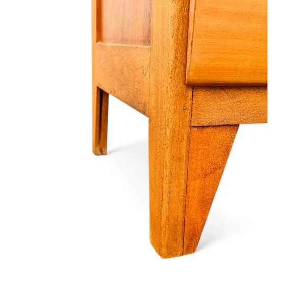 Commode vintage 4 tiroirs en bois ciré