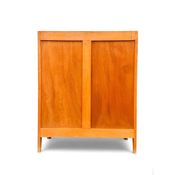 Commode vintage 4 tiroirs en bois ciré