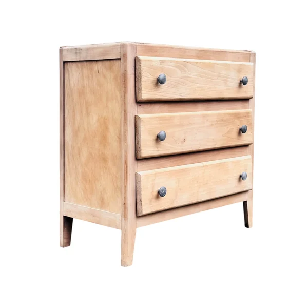 Commode vintage, bois brut