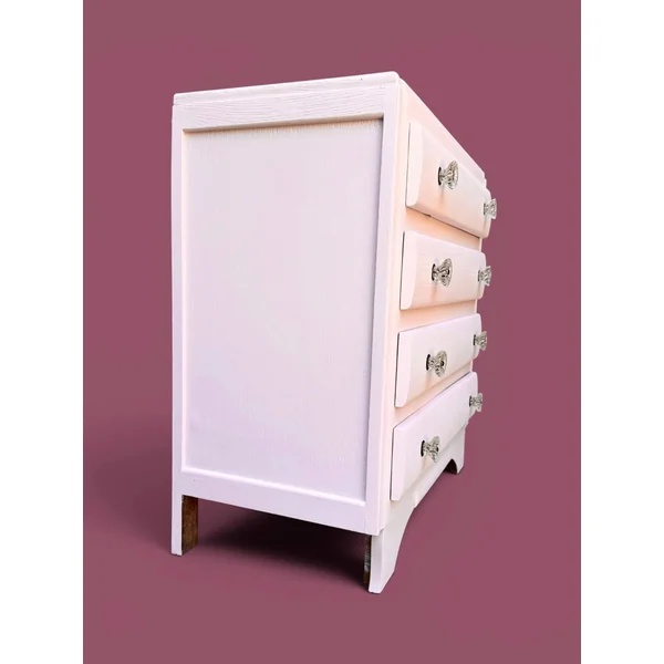 Commode vintage rose poudré Farrow & Ball