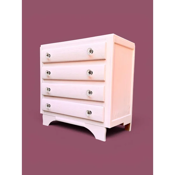 Commode vintage rose poudré Farrow & Ball