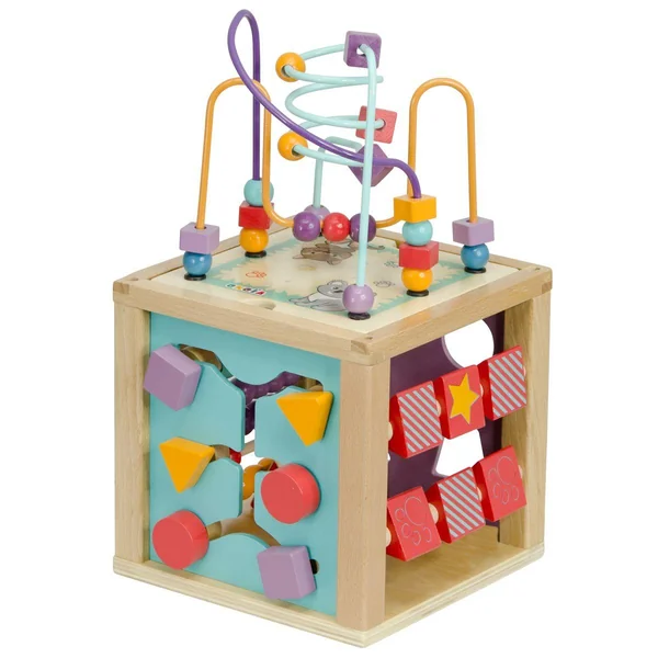 Cube 5 activités en bois