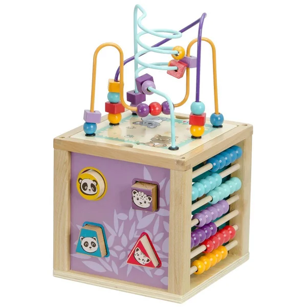 Cube 5 activités en bois