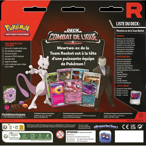 Deck combat de ligue - Mewtwo ex de la team rocket
