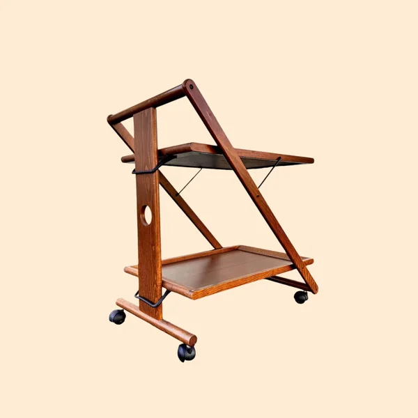 Desserte roulante pliable