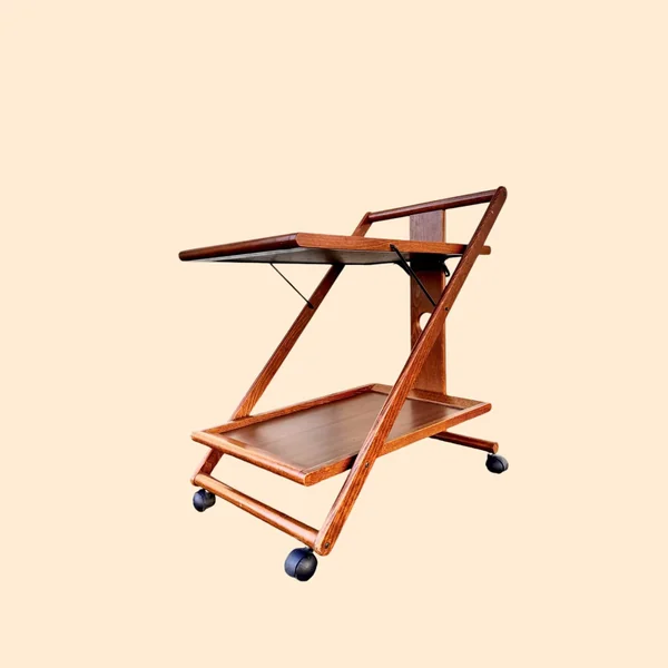 Desserte roulante pliable