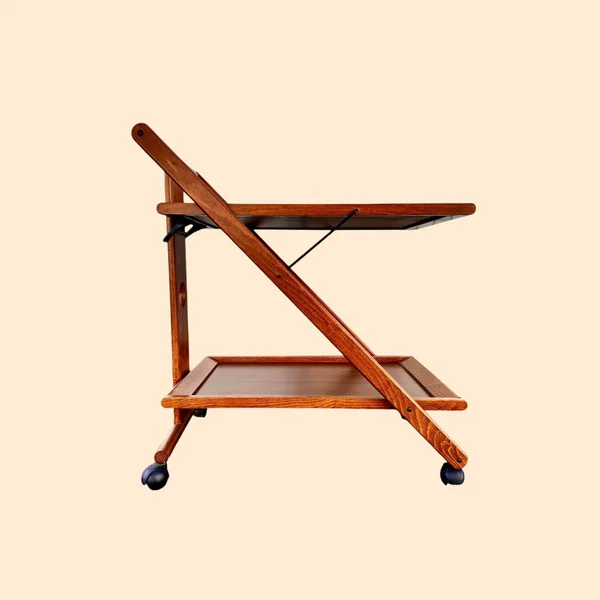 Desserte roulante pliable