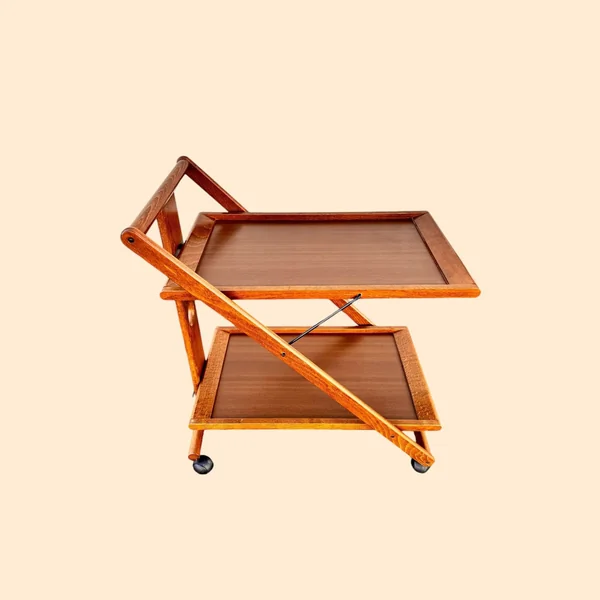 Desserte roulante pliable