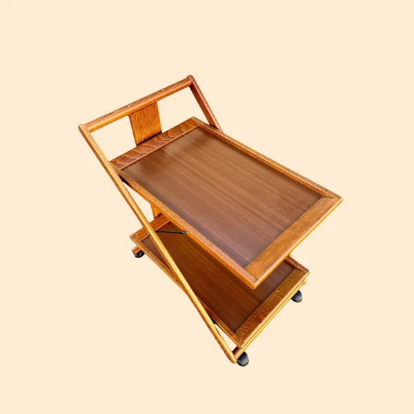 Desserte roulante pliable