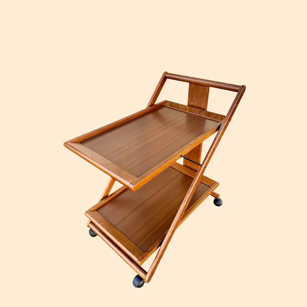 Desserte roulante pliable