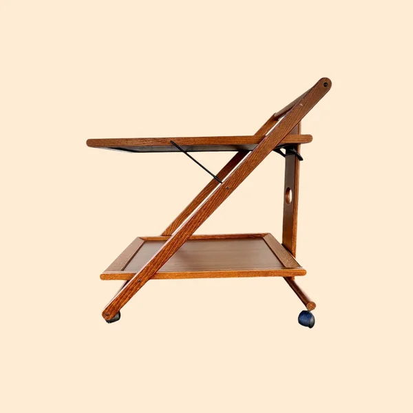 Desserte roulante pliable