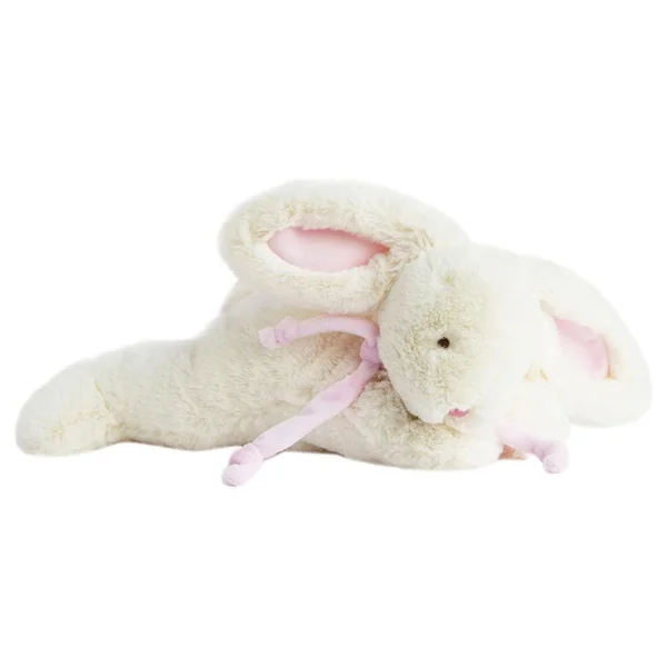 Doudou lapin bonbon rose