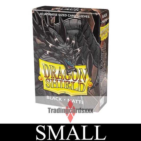 Dragon Shield - 60 Protèges Cartes / Sleeves SMALL Matte : Noir
