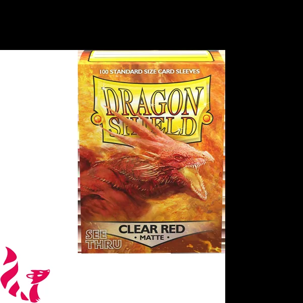 Dragon Shield - Matte Sleeves Clear Red (100)