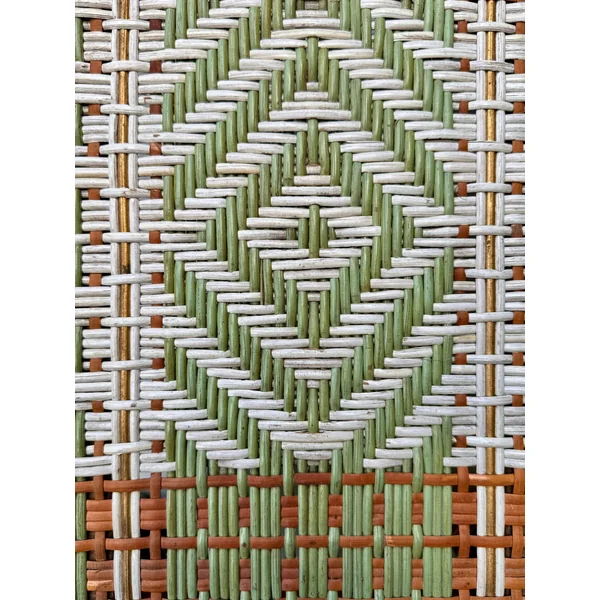Ensemble panier et plateau anciens en jonc de mer