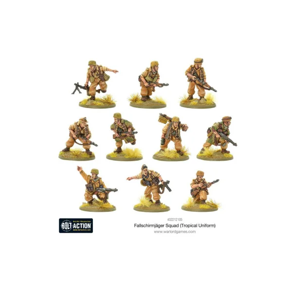 Fallschirmjager Squad (Tropical Uniform) - Bolt Action