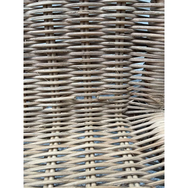 Fauteuil en rotin osier, vers 1950