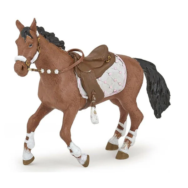 Figurine Cheval de la Cavalière Fashion Hiver