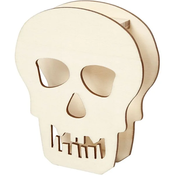 Figurine Crâne à Décorer - Bois