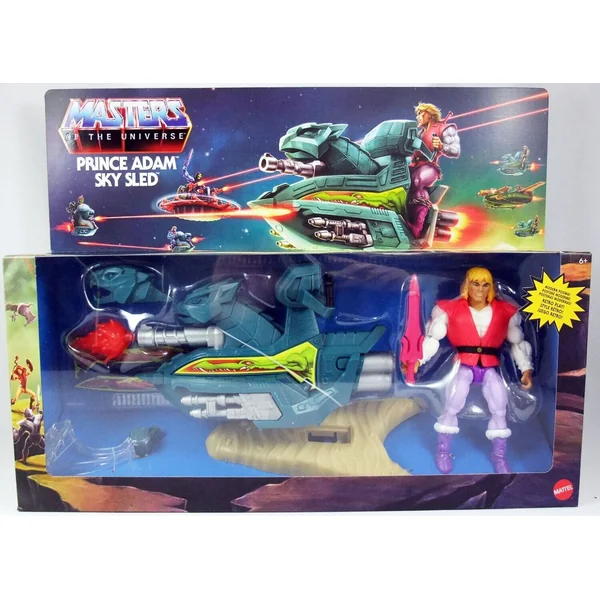 Figurine Prince Adam avec Sky Sled - Les Maîtres de l'Univers Origins 2020