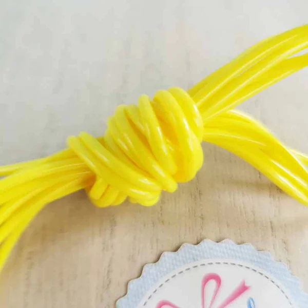 Fils de scoubidou - Jaune (par 3)