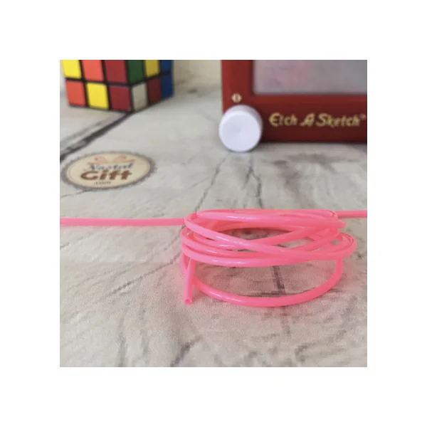 Fils de scoubidou - Rose fluo (par 3)