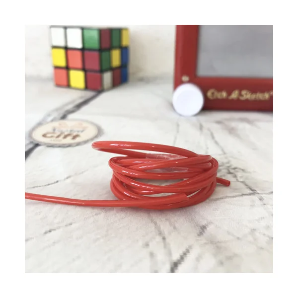 Fils de scoubidou - Rouge (par 3)