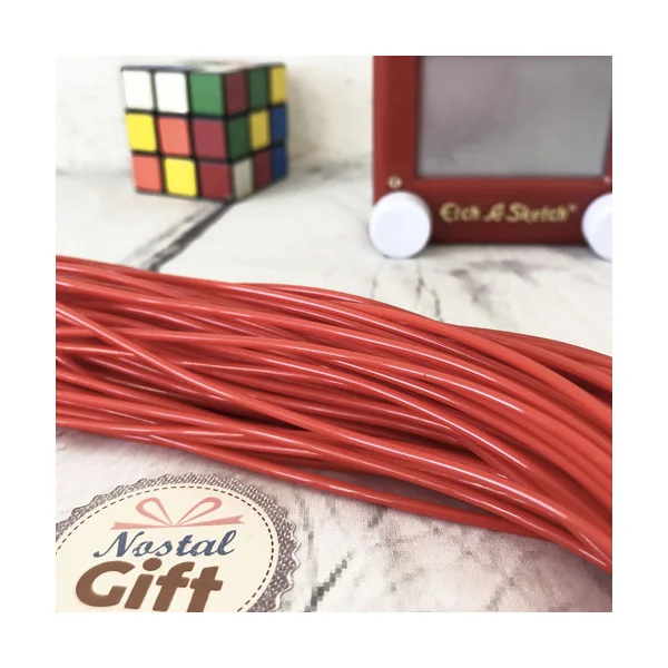Fils de scoubidou - Rouge (par 3)