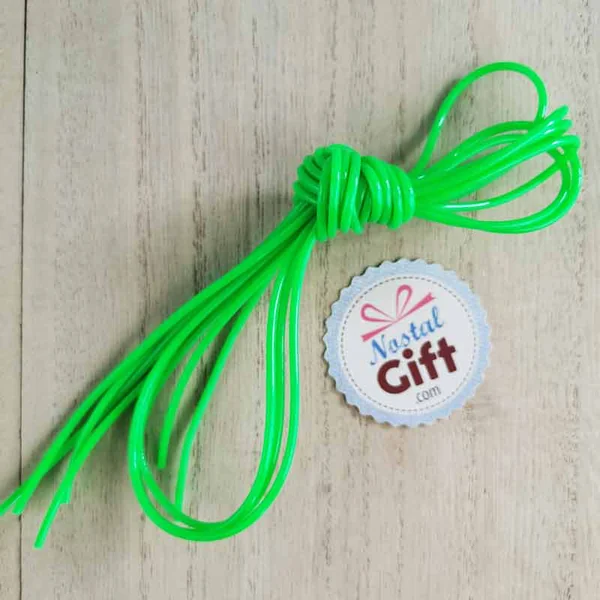 Fils de scoubidou - Vert Fluo (par 3)