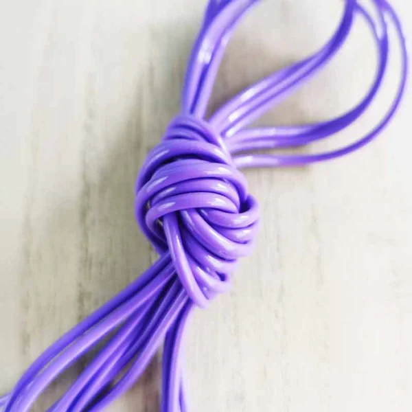 Fils de scoubidou - Violet (par 3)