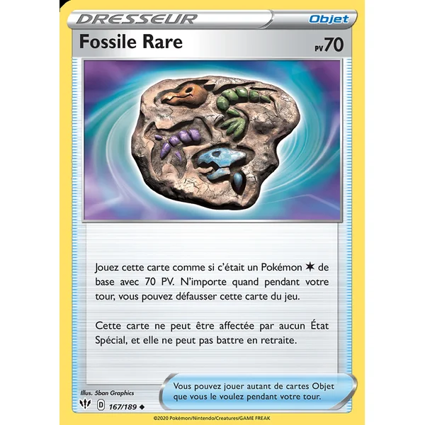 Fossile Rare 167/189