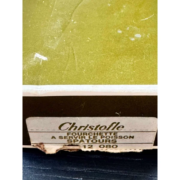 Fourchette de service à poisson Christofle dans sa boite d'origine