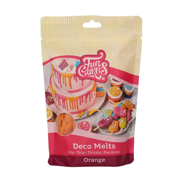 Funcakes Déco Melts Orange - 250g