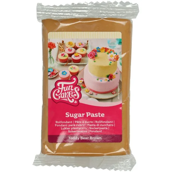 FunCakes Pâte à Sucre Brun Ourson - 250g