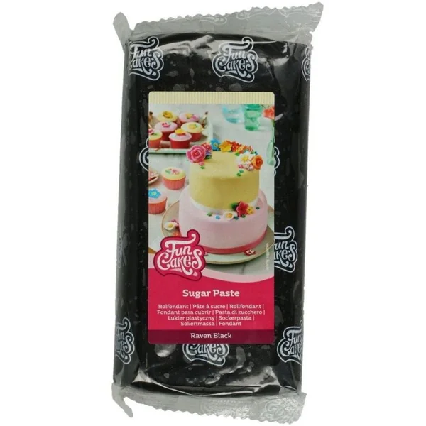 FunCakes Pâte à Sucre Noir - 1 kg