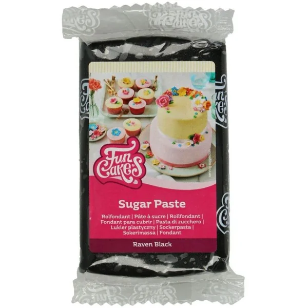 FunCakes Pâte à Sucre Noir - 250g