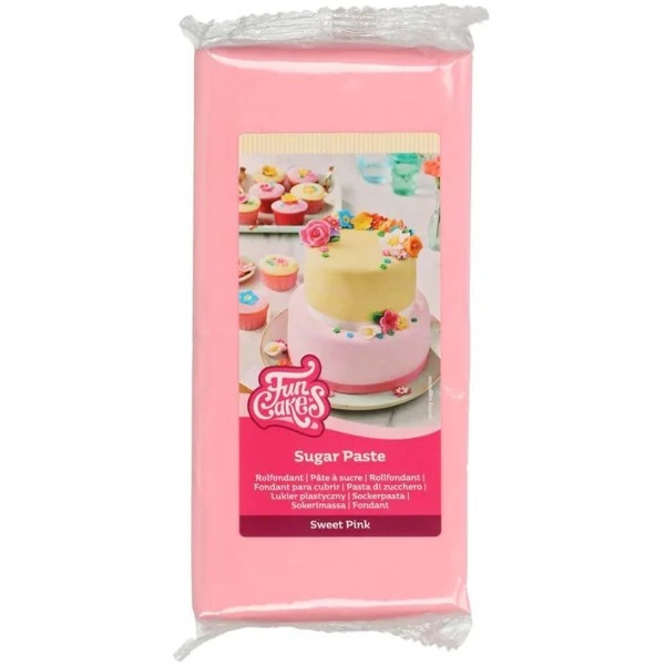 FunCakes Pâte à Sucre Rose - 1kg