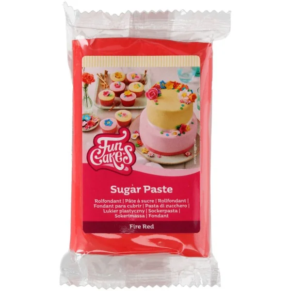 FunCakes Pâte à Sucre Rouge - 250g