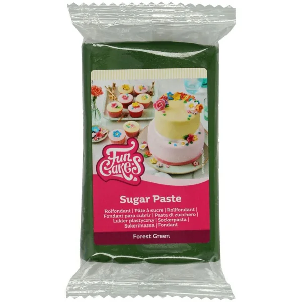 FunCakes Pâte à Sucre Vert Sapin - 250g