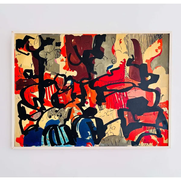 Grand tableau "Guernica" par Jean Gribouval