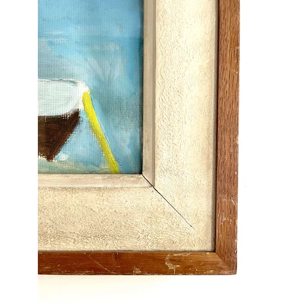 Grande peinture à la gouache "La Chaume"