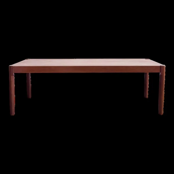 Grande table basse en teck danois, design des années 60.