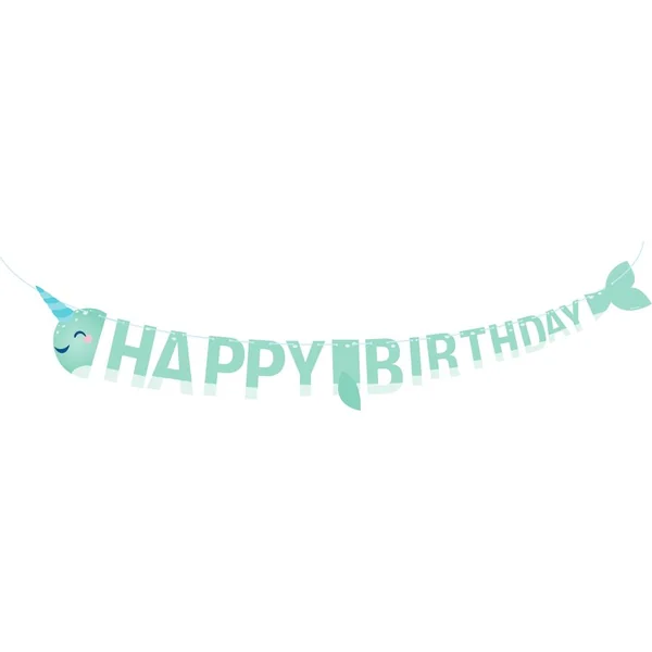 Guirlande Lettre Happy Birthday Narval Party