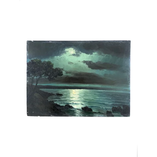 Henri Brun-Marin, paysage de bord de mer (XXème siècle)