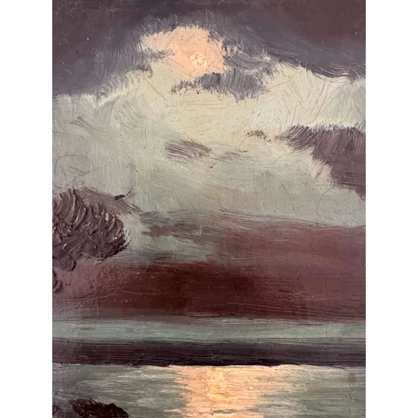Henri Brun-Marin, paysage de bord de mer (XXème siècle)