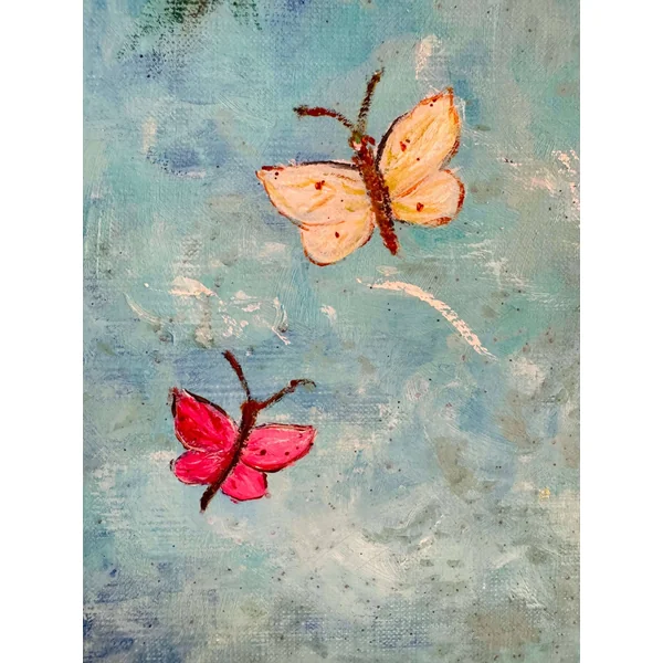 "Hermaphrodite", huile sur toile signée Renée Lenoury (XXème)
