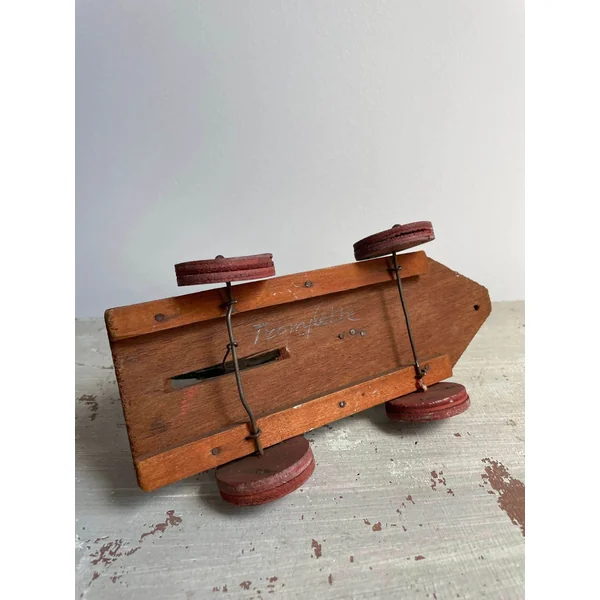 Jouet ancien canard à tracter en bois