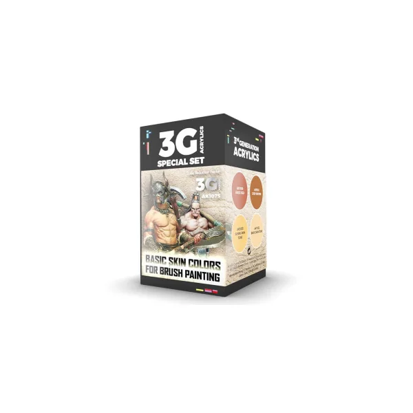 Kit de peintures acrylics wargame basic skin colors