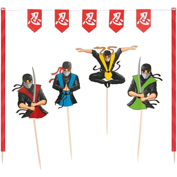 Kit Décoration de Gâteau Ninja